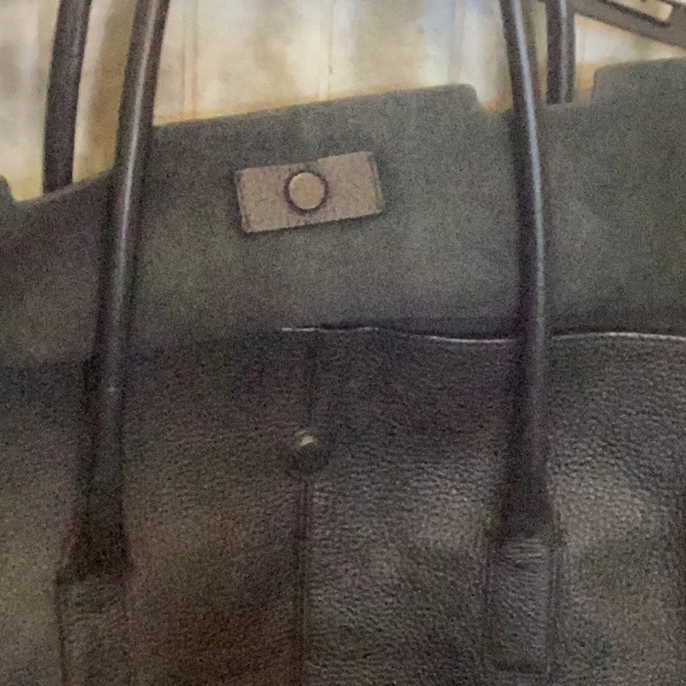 Banana Republic leather bag/briefcase, beautiful, EUC, black